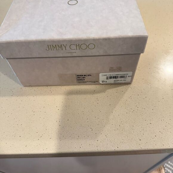 Jimmy Choo Black Mesh Mules Size 37 - Picture 10 of 10